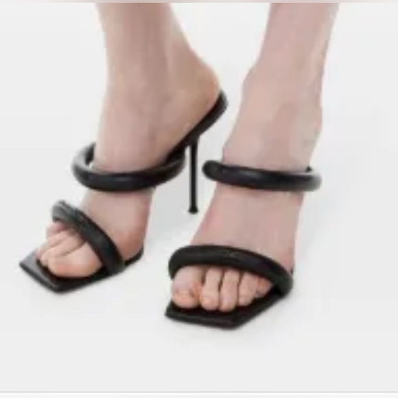 Alexander Wang Black Strappy Heels
